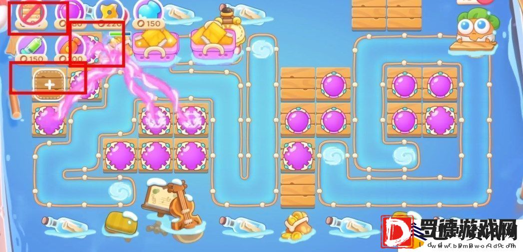 保卫萝卜4暖暖汤泉第1关攻略