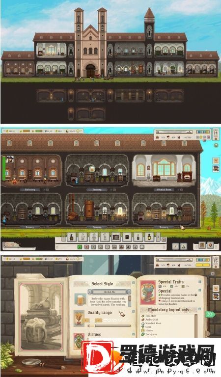 像素风建造模拟啤酒修道院2月18日Steam抢测