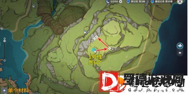 原神劫波莲采集位置分享