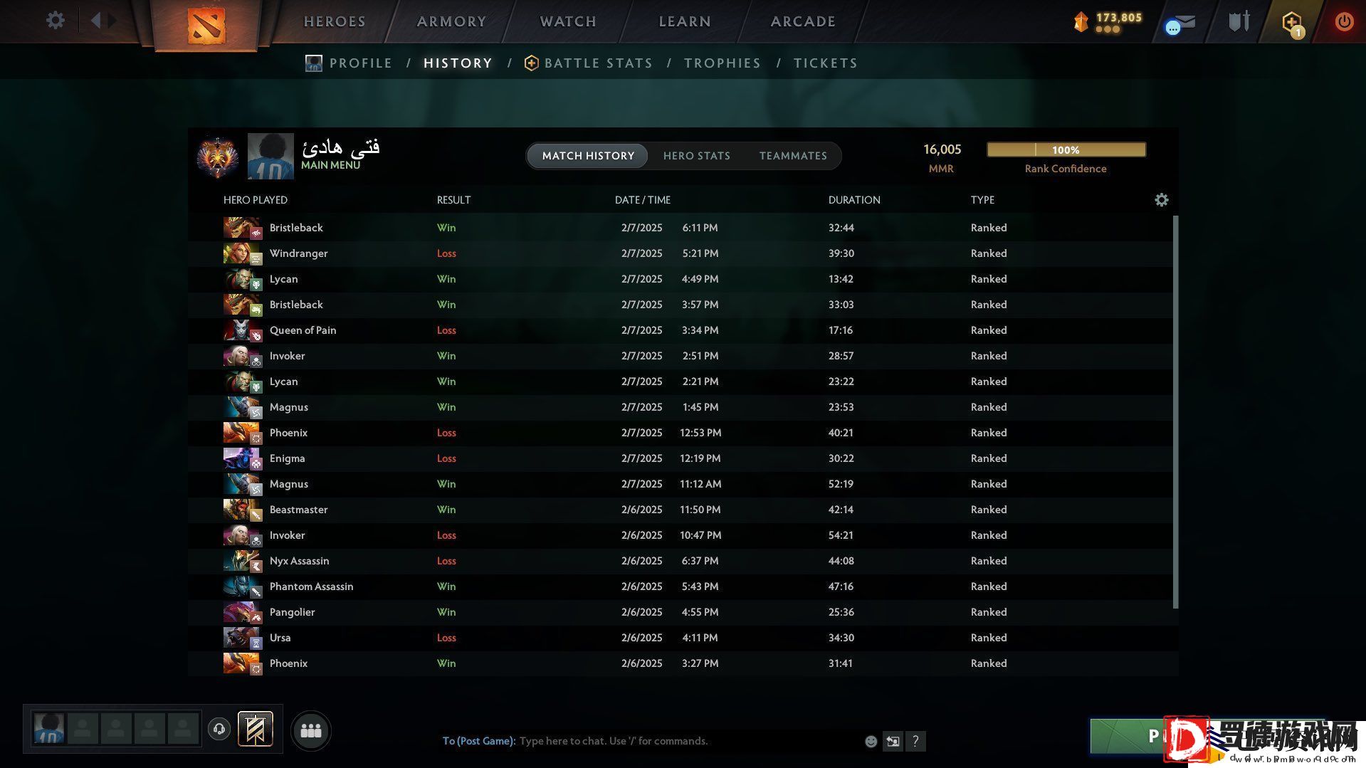 Wisper在Dota2中天梯积分达到了16000
